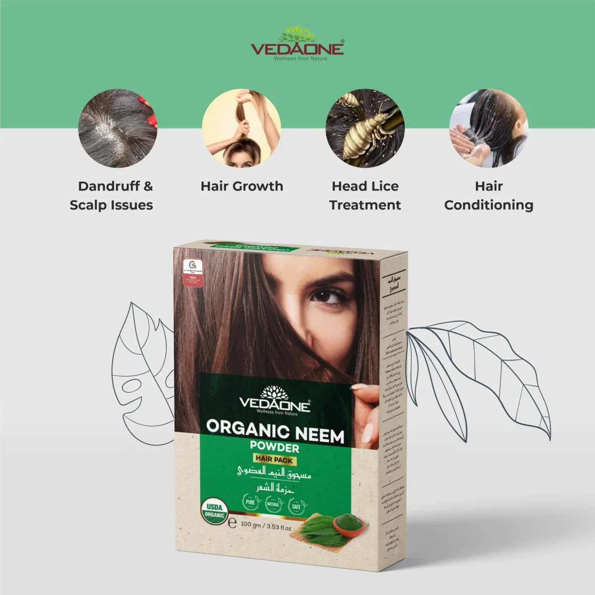 Vedaone neem hair powder