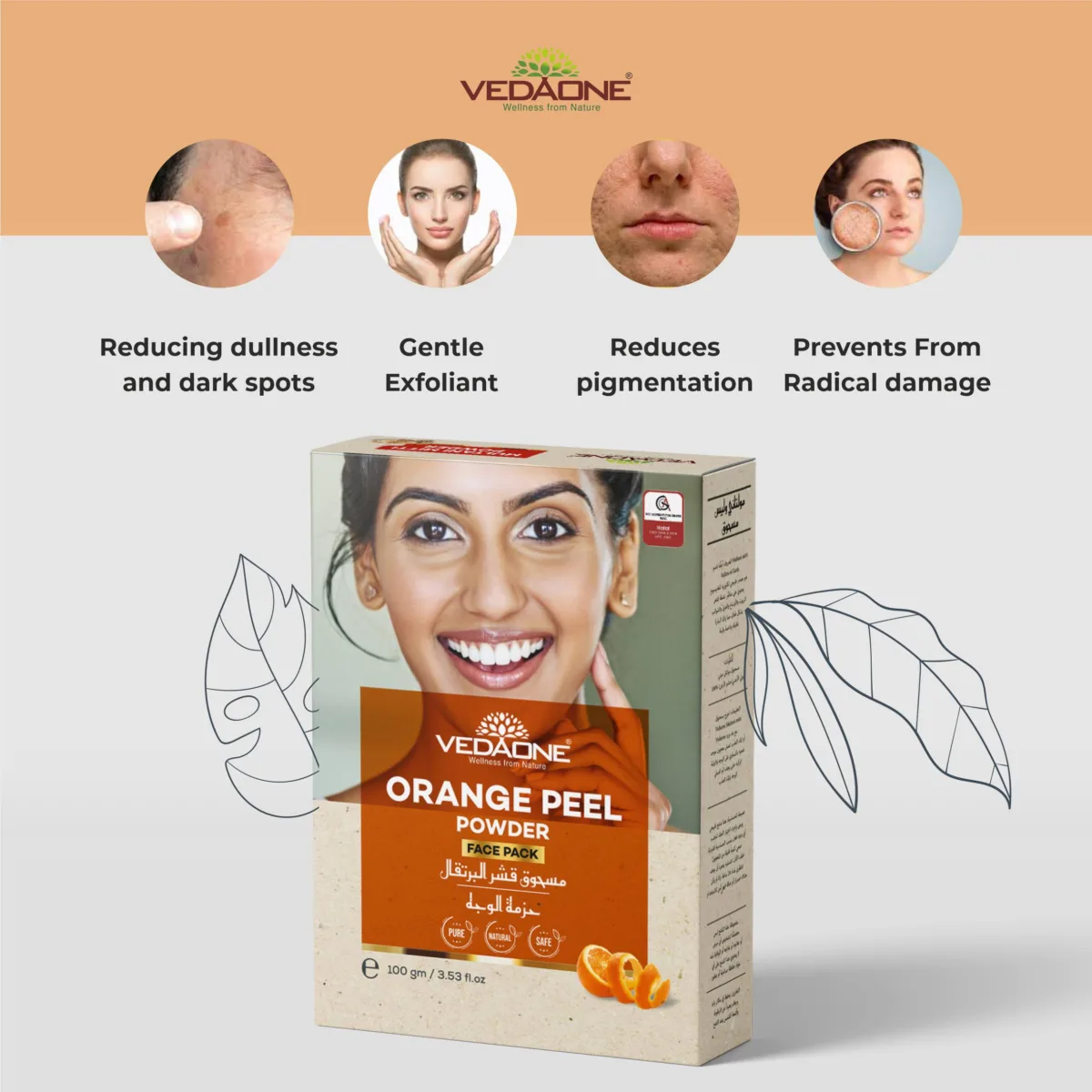 Vedaone orange peel powder