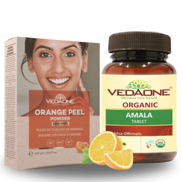Amla Caplets + Orange Peel Powder combo