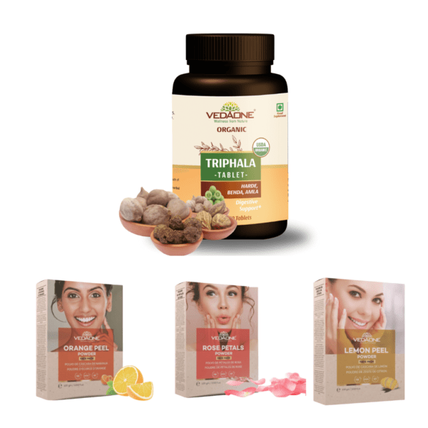 Triphala lemon peel orange peel rose petals