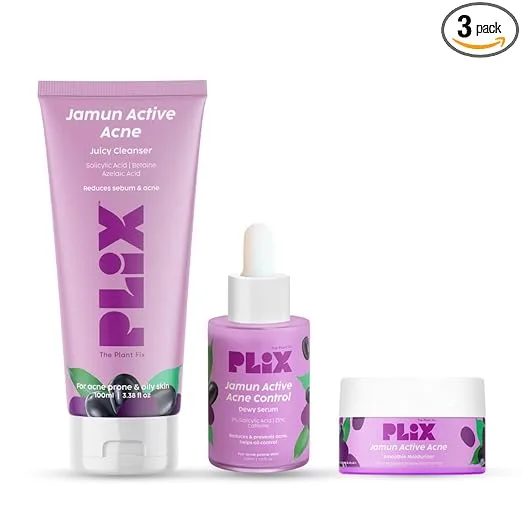 Jamun Cleanser & 2% Salicylic Acid Serum With Smoothie Moisturizer